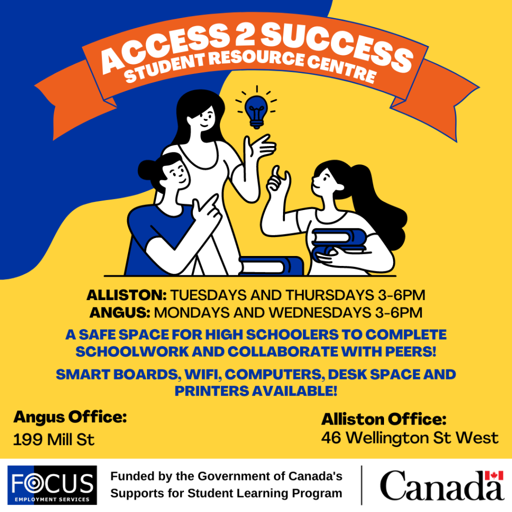 Information about the Access 2 Success Student Resource Centre.