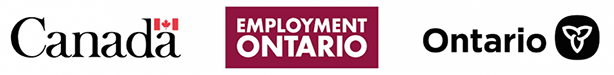 Canada Logo, Employment Ontario Logo, and Ontario Logo